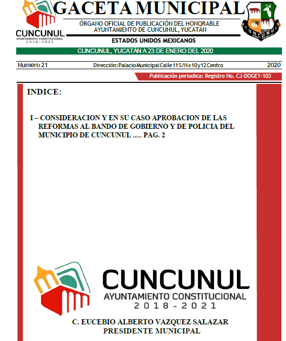 Gaceta No. 21