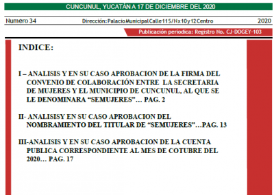 Gaceta No. 34