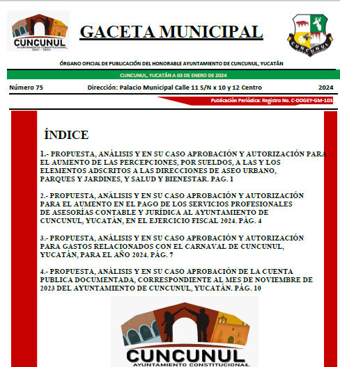 Gaceta No. 75